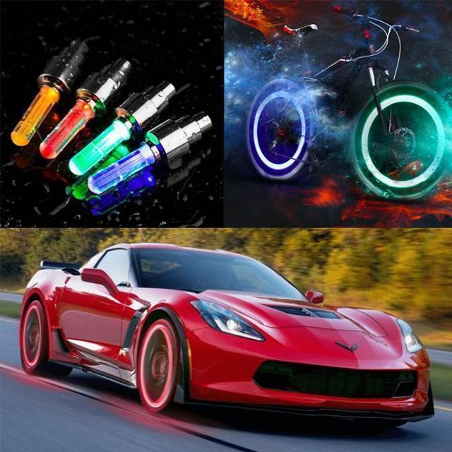 Universal Car/Bike LED Wheel Light【A set of four，Suitable for any car, motorcycle, bicycle】